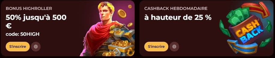 Roman Casino cashback