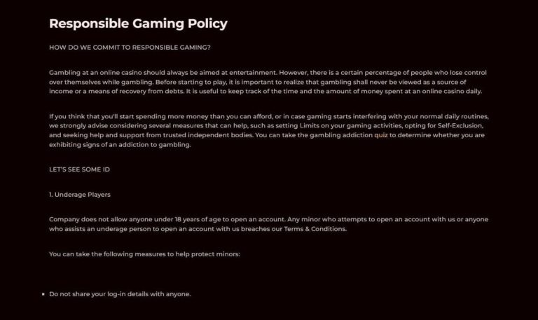 Roman Casino jeu responsable