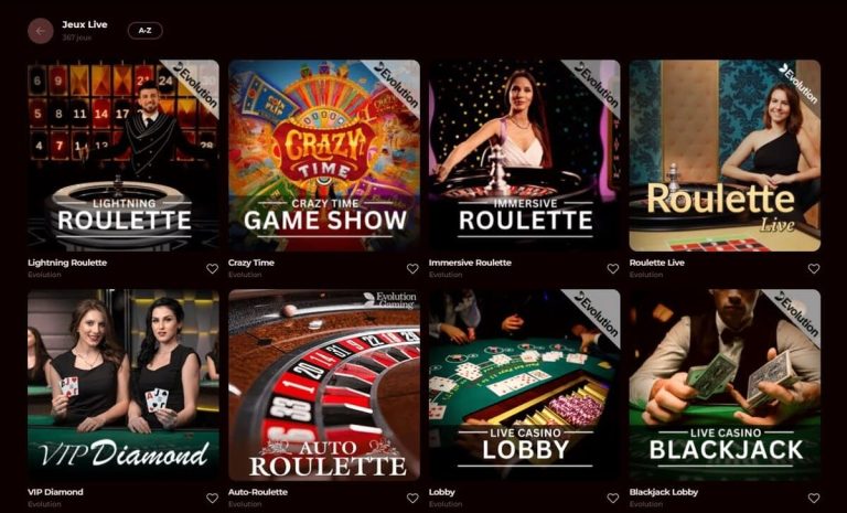 Roman Casino jeux live